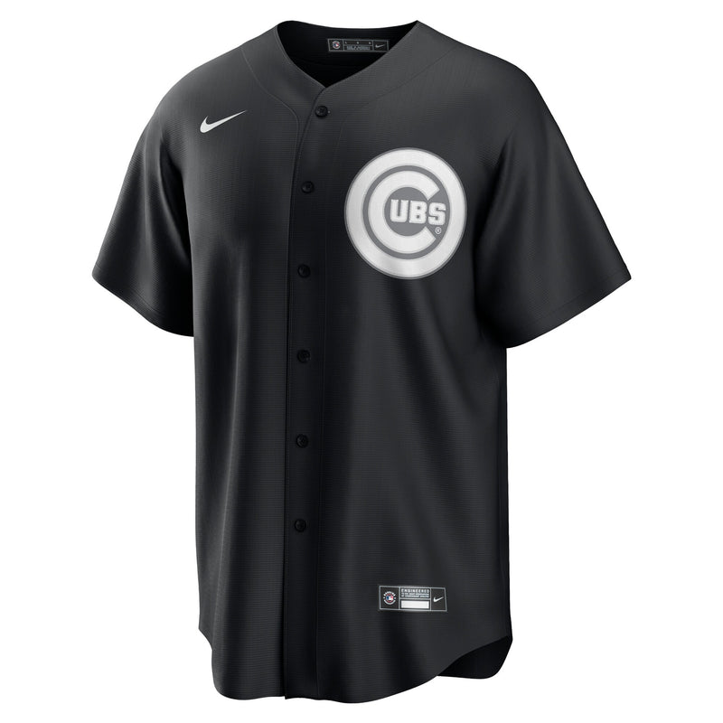 Chicago Cubs Nike Official Custom Jersey - Black/White