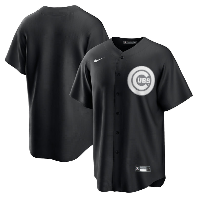 Chicago Cubs Nike Official Custom Jersey - Black/White