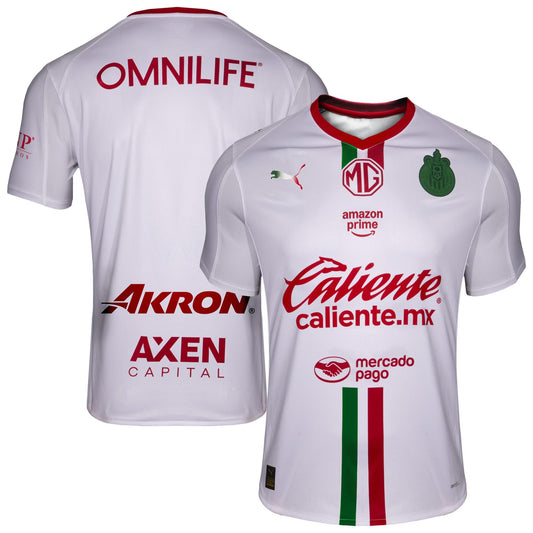 Chivas  Away Jersey   White 2025–26 Premium Fan Edition Soccer Jersey - White