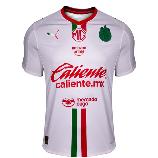 Chivas  Away Jersey   White 2025–26 Premium Fan Edition Soccer Jersey - White