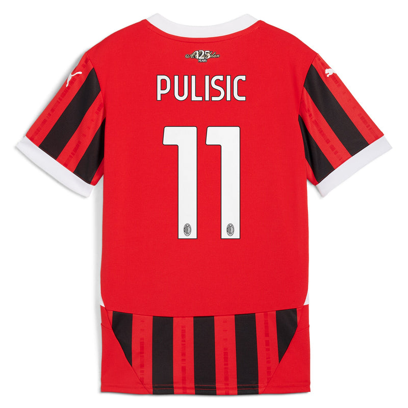 Christian Pulisic AC Milan Puma 2024/25 Home Player Jersey - Red