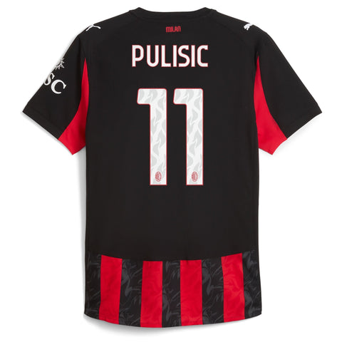 Christian Pulisic AC Milan  Home Player Jersey   Red 2025–26 Premium Fan Edition Soccer Jersey - Red