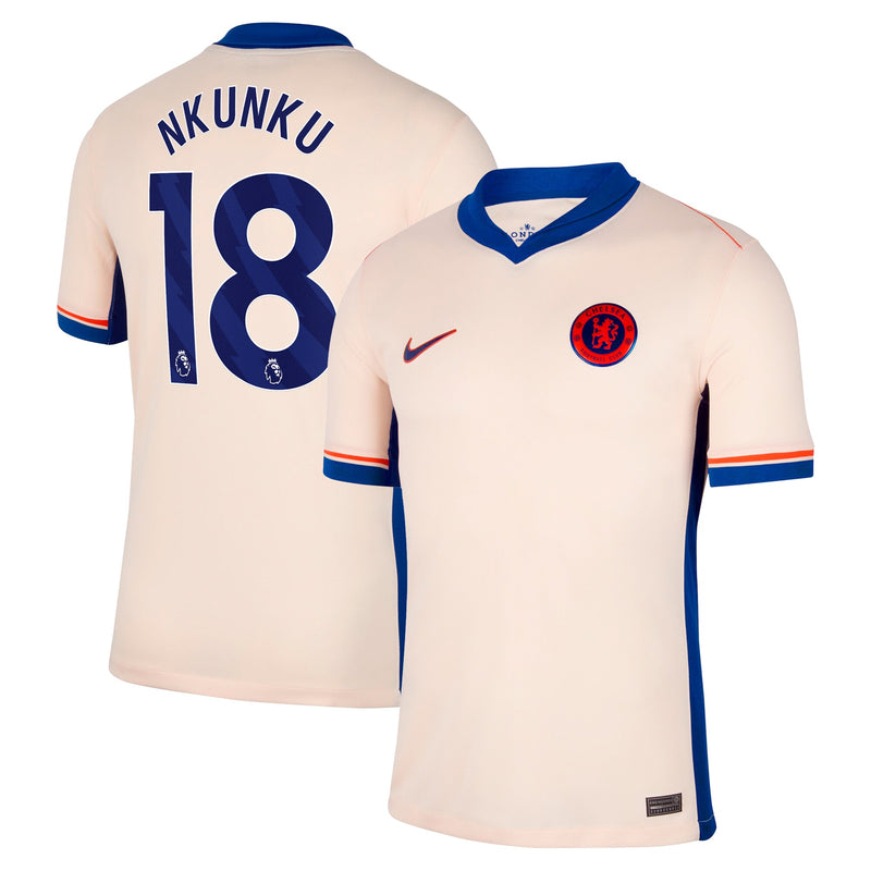 Christopher Nkunku 18 Chelsea Nike 2024/25 Away Player Jersey - Orange