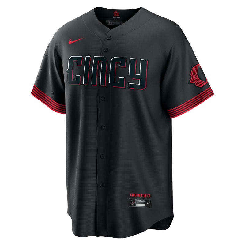 Cincinnati Reds Nike City Connect Custom Jersey - Black