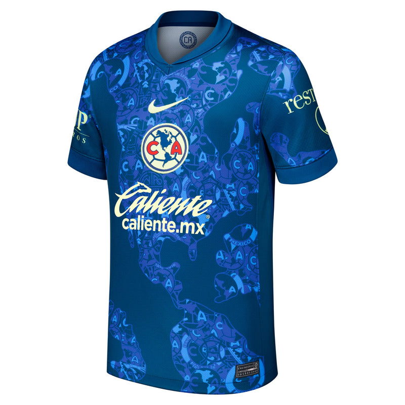 Club America Nike 2024/25 Shirt Away Custom Jersey - Blue