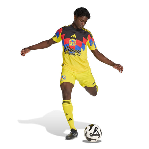 Club America adidas 2025/26 Home Custom Jersey - Yellow
