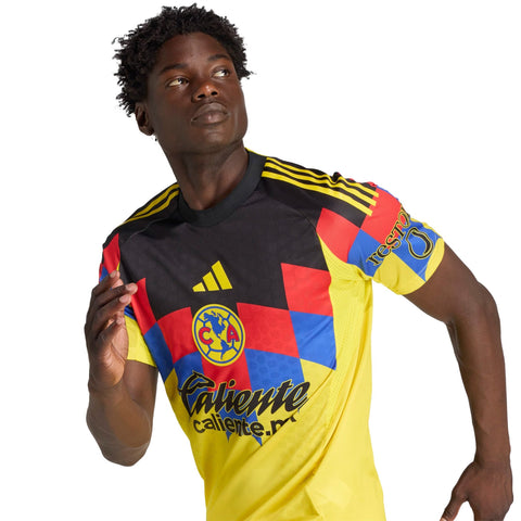 Club America adidas 2025/26 Home Custom Jersey - Yellow