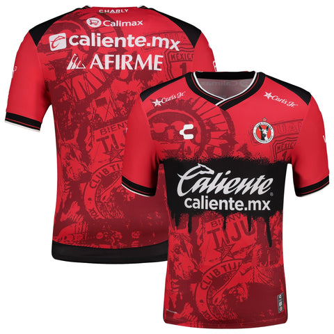 Club Tijuana Charly  Home Authentic Jersey   Red 2025–26 Premium Fan Edition Soccer Jersey - Red