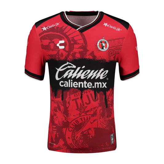 Club Tijuana Charly  Home Authentic Jersey   Red 2025–26 Premium Fan Edition Soccer Jersey - Red
