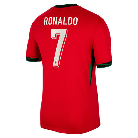 Cristiano Ronaldo 7 Portugal National Team Nike 2024 Home Authentic Jersey - Red