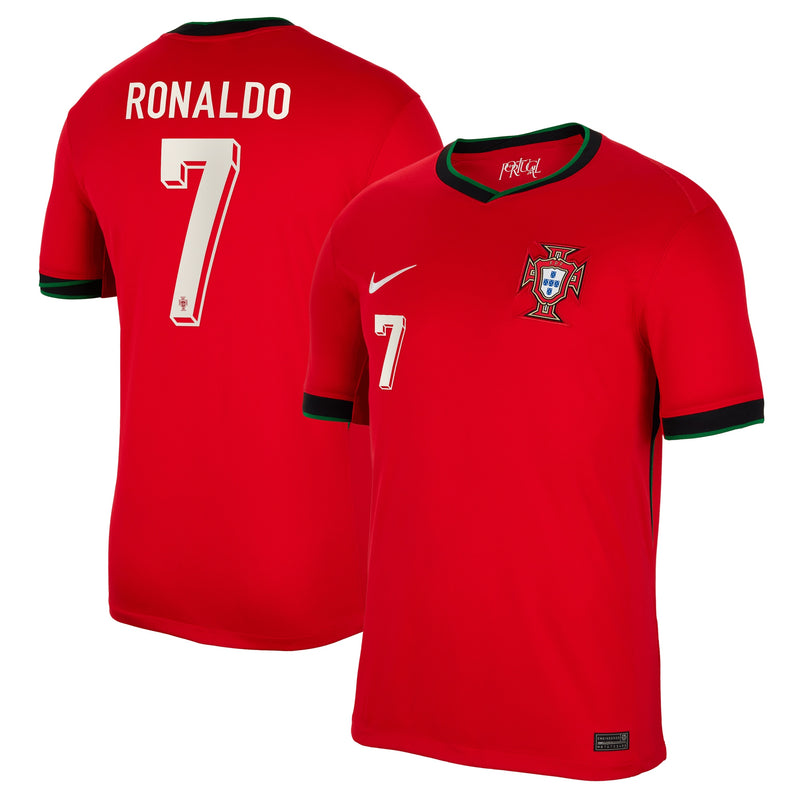 Cristiano Ronaldo 7 Portugal National Team Nike 2024 Home Jersey - Red