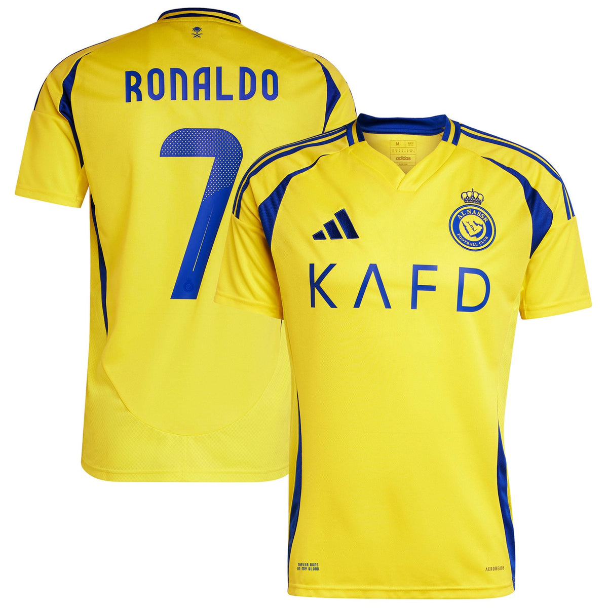 Cristiano Ronaldo Al-Nassr FC adidas Authentic 2024/2025 Home Player Jersey - Yellow (Copy)