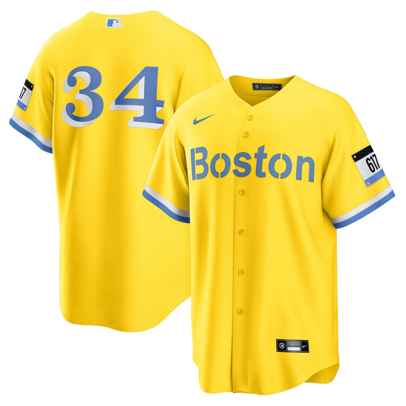 David Ortiz Boston Red Sox Nike Retired Player City Connect Jersey - Gold