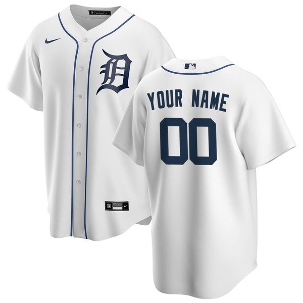 Detroit Tigers Nike Home Custom Jersey - White