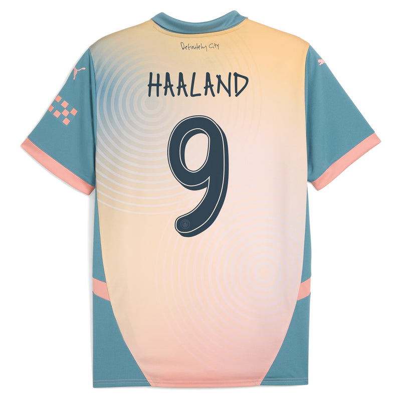 Erling Haaland Manchester City Puma 2024/25 Fourth Player Jersey - Blue