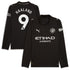 Erling Haaland Manchester City Puma 2025/26 Away Long Sleeve Player Jersey - Black - Jersey Teams World