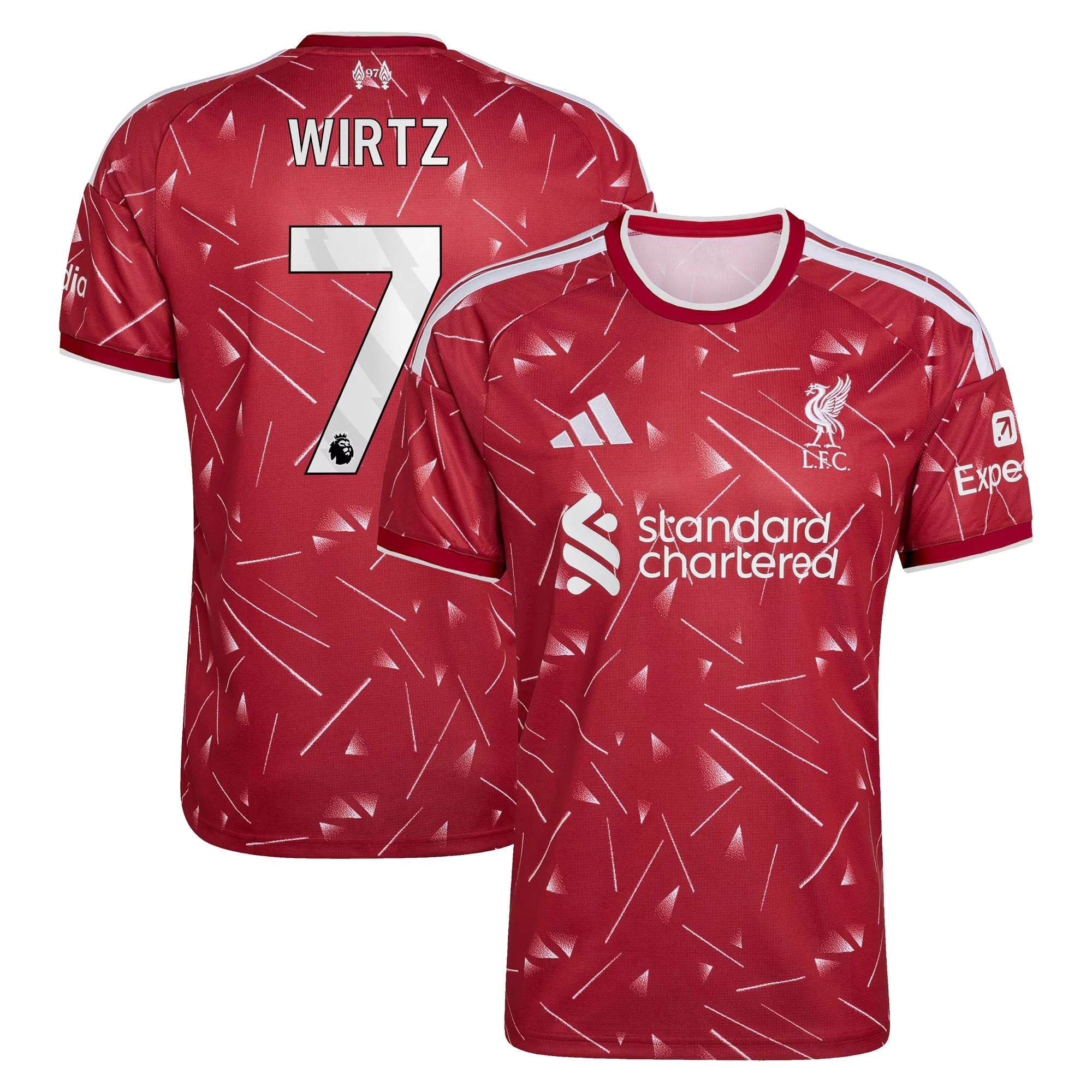 Florian Wirtz Liverpool Official-Adidas 2026/27 Home Replica Jersey - Red