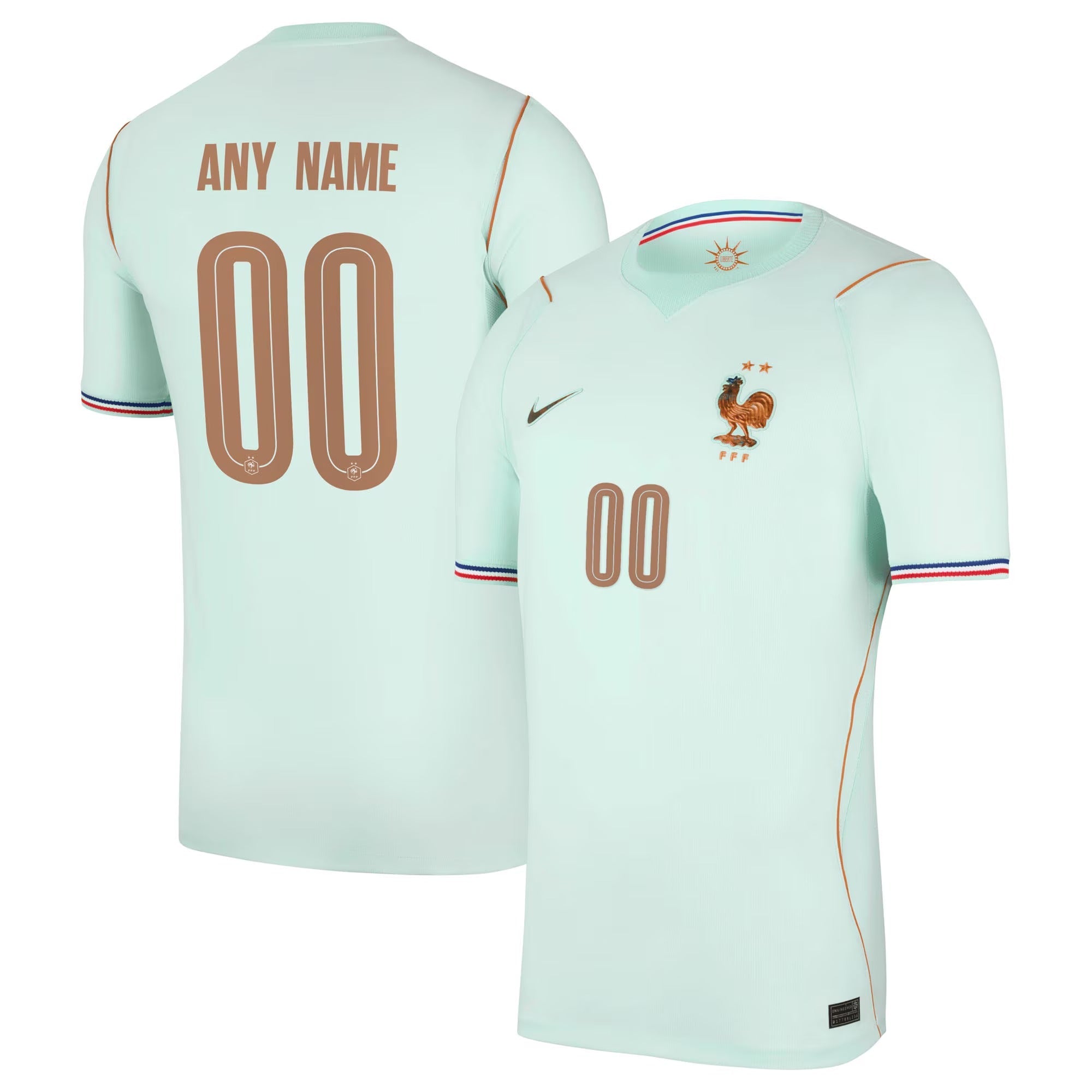 France National Team Nike 2026 Away Stadium Replica Custom Jersey - Green - Jersey Teams World