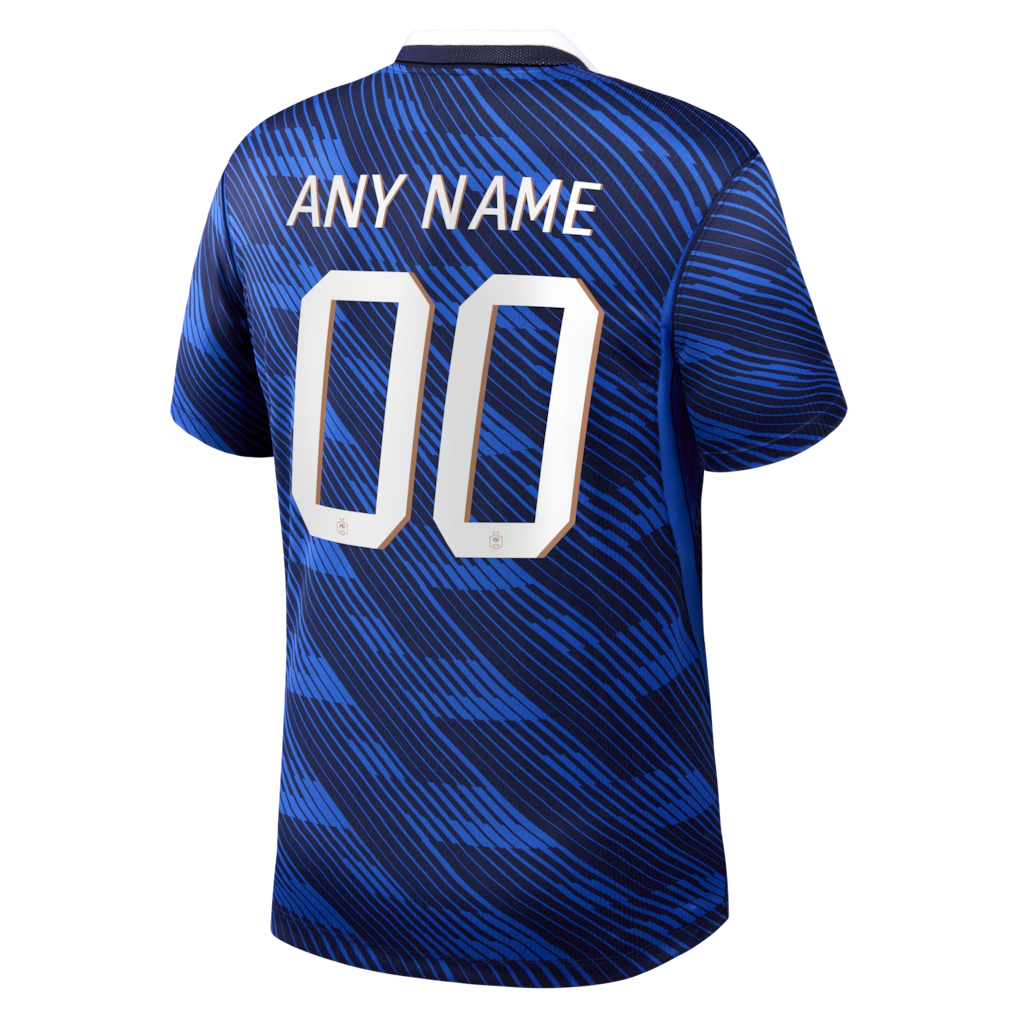 France National Team Official-Nike 2026 Home Stadium Replica Custom Jersey - Blue