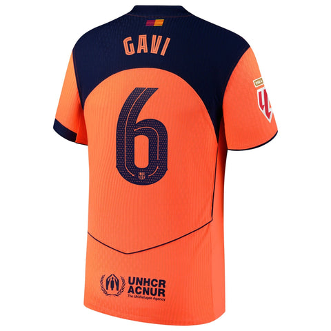 Gavi Barcelona  Third Player Jersey   Orange 2025–26 Premium Fan Edition Soccer Jersey - Orange