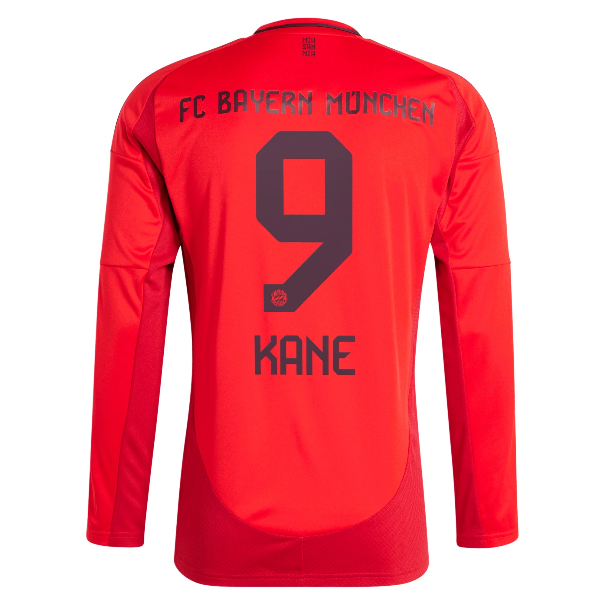 Harry Kane Bayern Munich adidas 2024/25 Home Custom Long Sleeve Player Jersey - Red