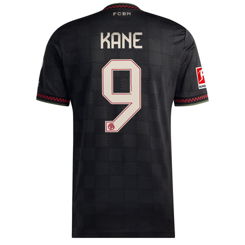 Harry Kane Bayern Munich  Third Player Jersey   Black 2025–26 Premium Fan Edition Soccer Jersey - Black