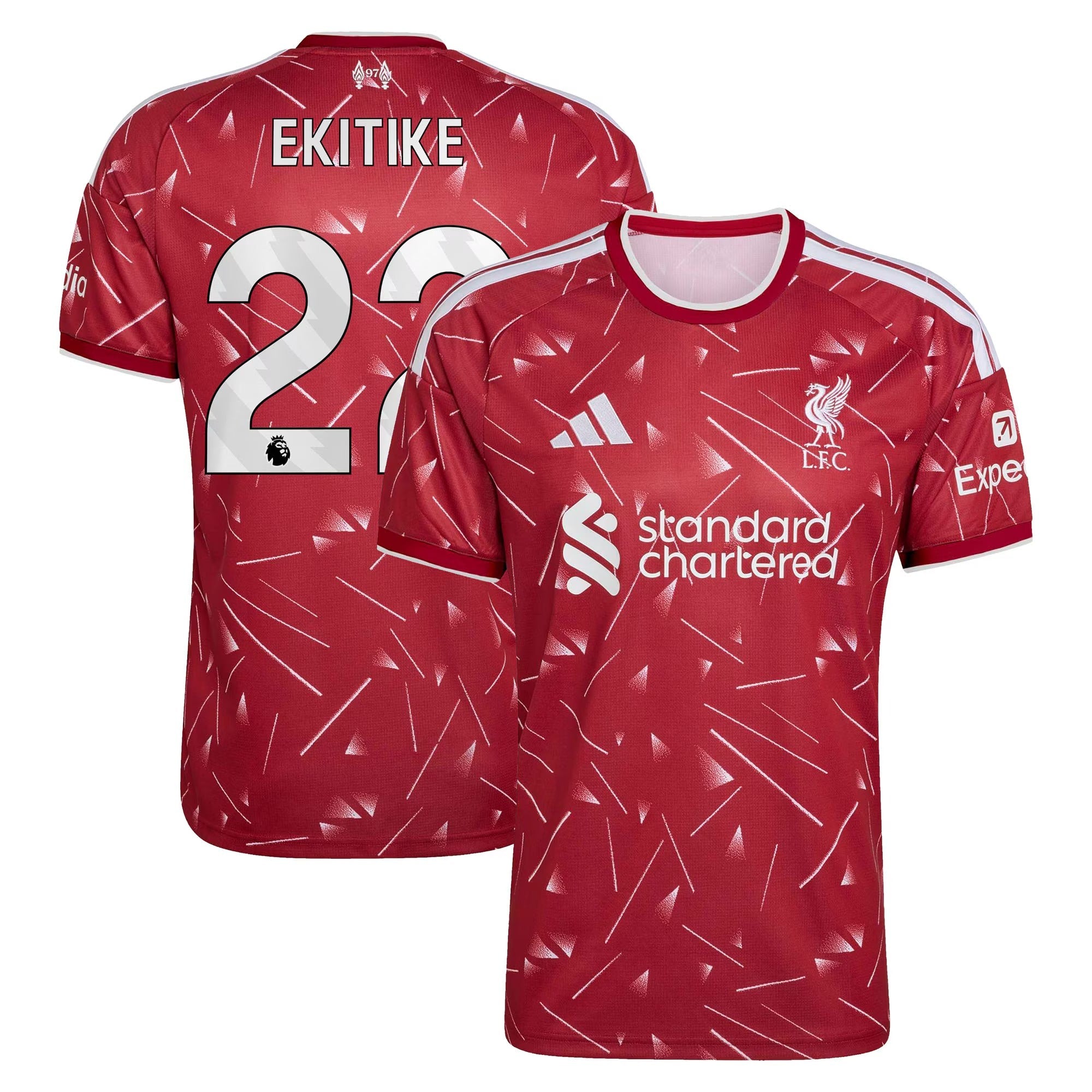 Hugo Ekitike Liverpool Official-Adidas 2026/27 Home Replica Jersey - Red
