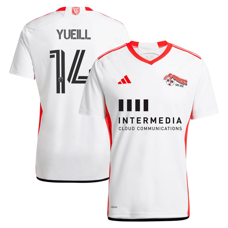 Jackson Yueill San Jose Earthquakes adidas 2024 The 50 Kit Player Jersey - White