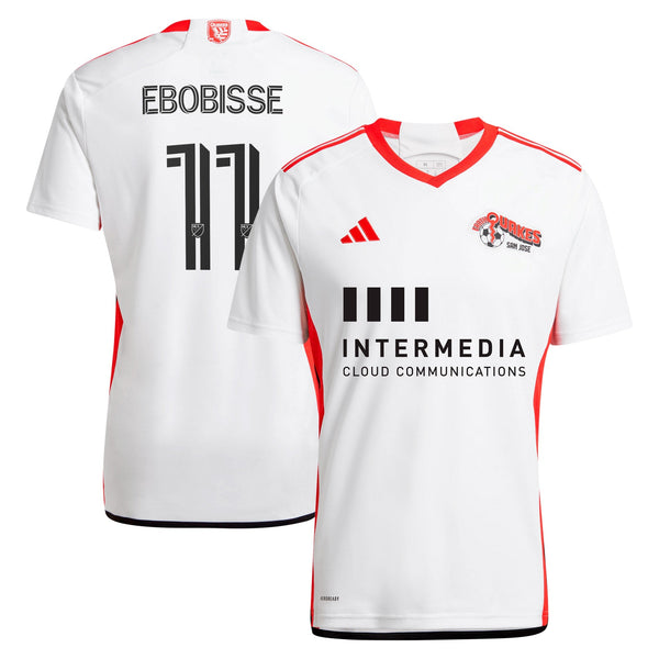 Jeremy Ebobisse San Jose Earthquakes adidas 2024 The 50 Kit Player Jersey - White