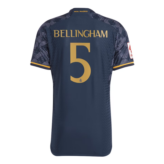 Jude Bellingham Real Madrid Shirt 2023/24 Away Player Jersey - Navy