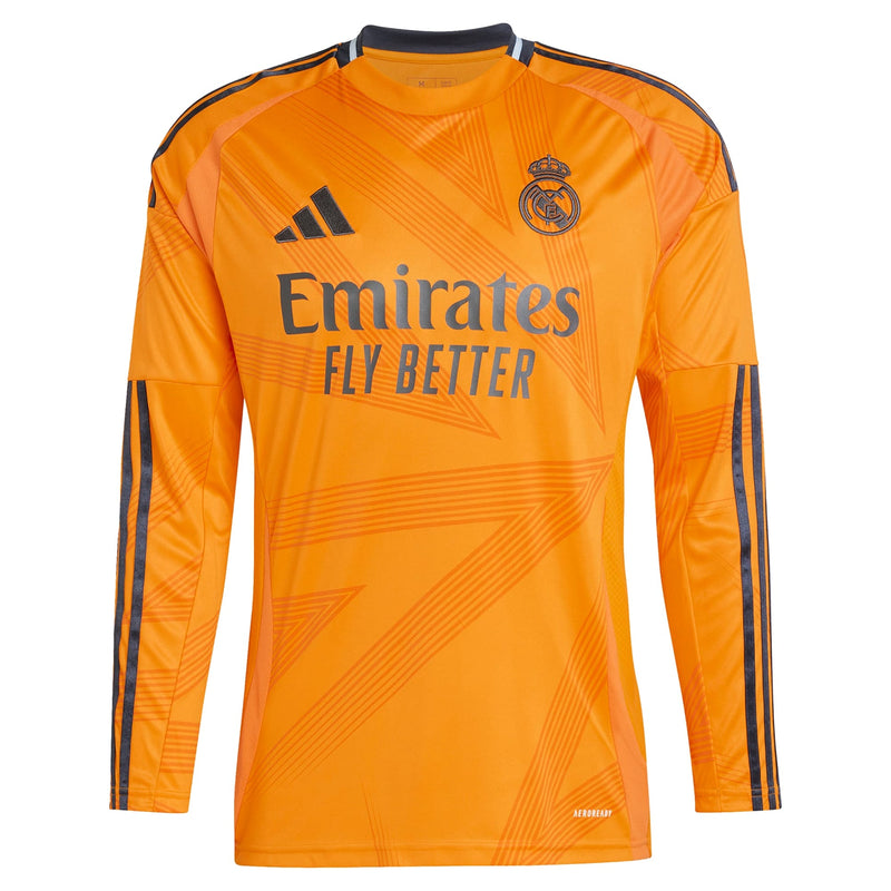 Jude Bellingham Real Madrid adidas 2024/2025 Away Long Sleeve Player Jersey - Orange