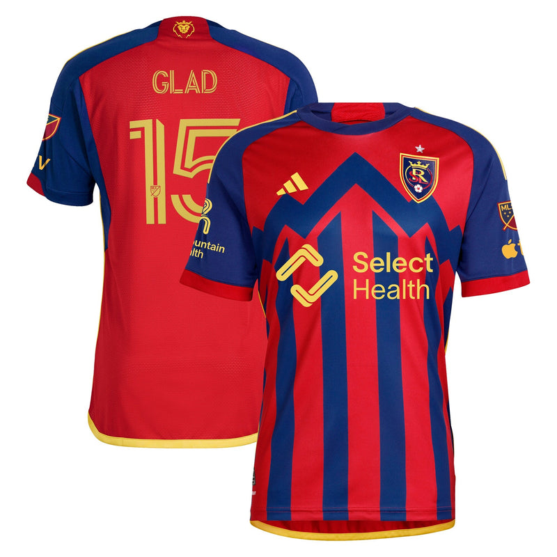 Justen Glad Real Salt Lake adidas 2024 Peak Utah Player Jersey – Red