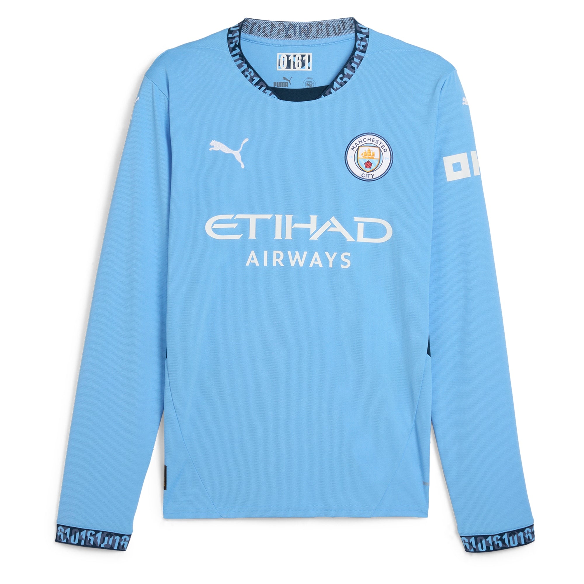 Kevin De Bruyne Manchester City Puma 2024/25 Home Long Sleeve Player Jersey - Light Blue