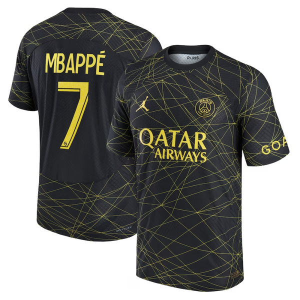 Kylian Mbappé Paris Saint-Germain 2022/23 Fourth Vapor Match Authentic Player Jersey - Black - Jersey Teams World