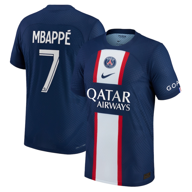 Kylian Mbappé Paris Saint-Germain 2022/23 Home Authentic Player Jersey - Blue - Jersey Teams World