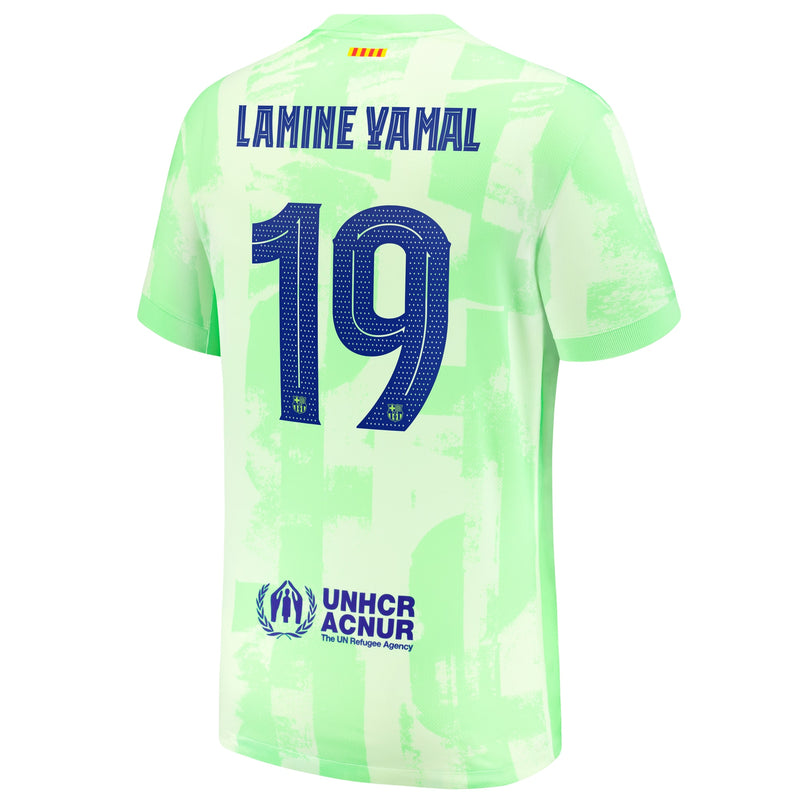 Lamine Yamal 19 Barcelona Nike 2024/25 Third Player Jersey - Yellow