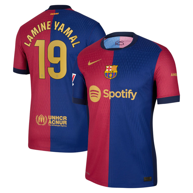 Lamine Yamal 19 Royal Barcelona Nike 2024/25 Home Player Jersey