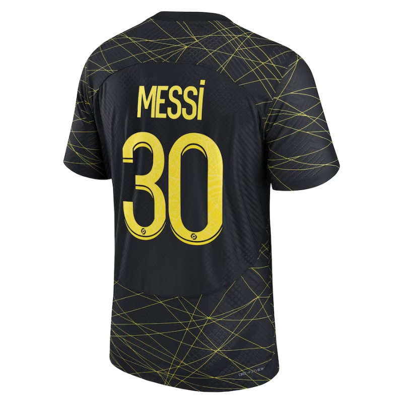 Lionel Messi Paris Saint-Germain 2022/23 Fourth Vapor Match Authentic Player Jersey - Black - Jersey Teams World