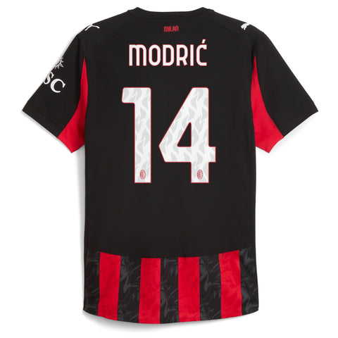 Luka Modric AC Milan  Home Jersey   Red 2025–26 Premium Fan Edition Soccer Jersey - Red
