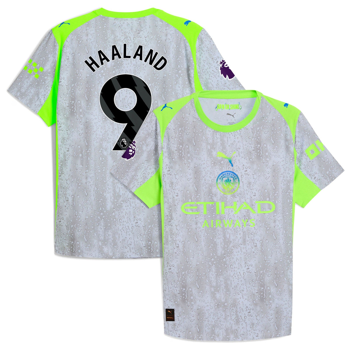 Erling Haaland Manchester City  Third Jersey   Green Neon Green 2025–26 Premium Fan Edition Soccer Jersey - Green