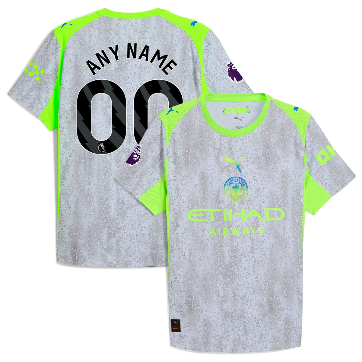 Manchester City  Third Custom Jersey   Green Neon Green 2025–26 Premium Fan Edition Soccer Jersey - Green