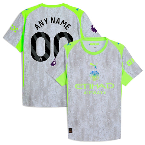 Manchester City  Third Custom Jersey   Green Neon Green 2025–26 Premium Fan Edition Soccer Jersey - Green