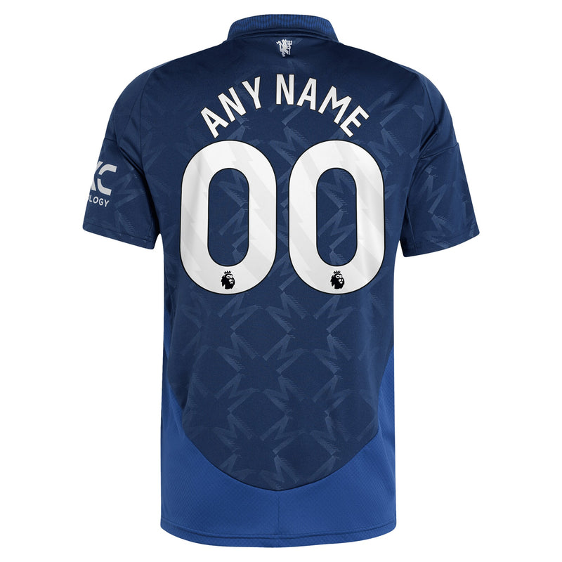 Manchester United adidas 2024/25 Away Custom Jersey - Navy