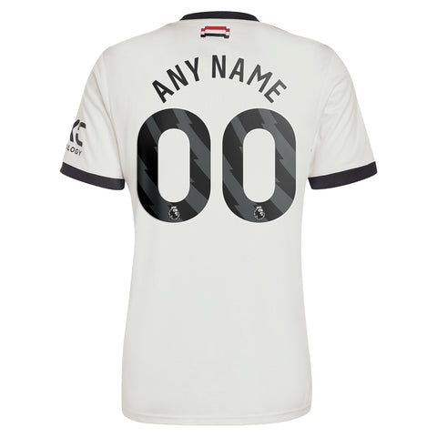 Manchester United adidas 2024/25 Third Custom Jersey - Cream