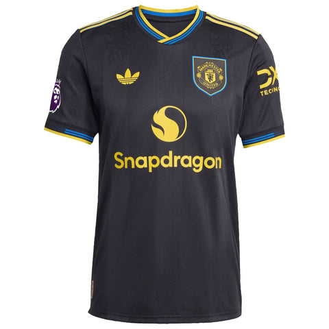 Cristiano Ronaldo Manchester United  Third Player Jersey   Black 2025–26 Premium Fan Edition Soccer Jersey - Black