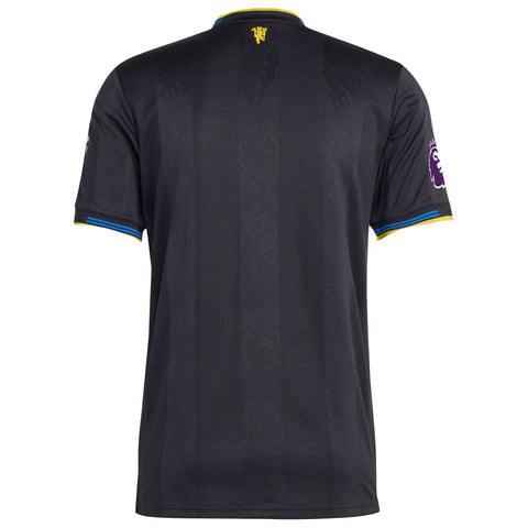 Manchester United  Third Custom Jersey   Black 2025–26 Premium Fan Edition Soccer Jersey - Black