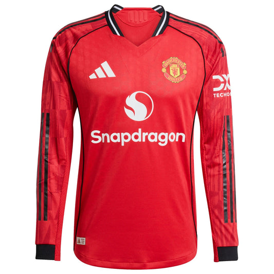 Manchester United WSL Home Shirt    Long 2025–26 Premium Fan Edition Soccer Jersey