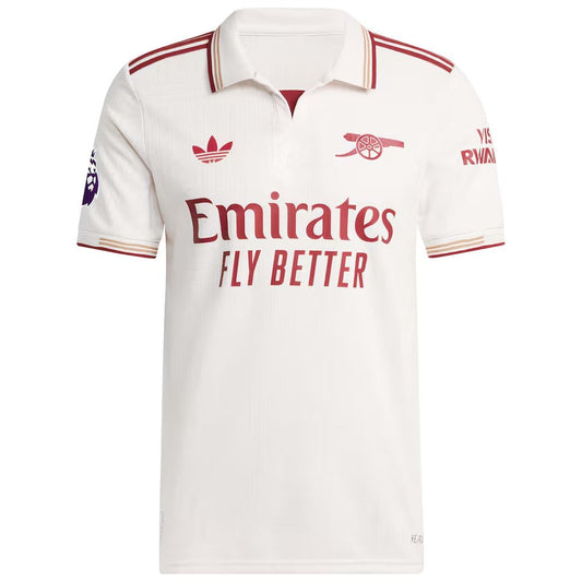 Martin Ødegaard Arsenal adidas 2025/26 Third Player Jersey - White