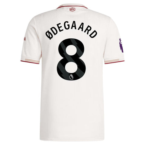 Martin Ødegaard Arsenal adidas 2025/26 Third Player Jersey - White