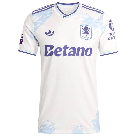 Men's Aston Villa 2025/26 Third Authentic Jersey – White